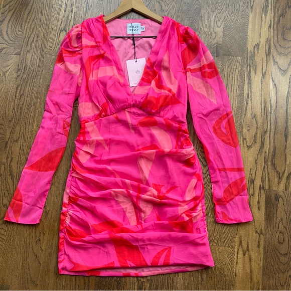 HELLO MOLLY LUXE BOAT PARTY MINI DRESS PINK SIZE 6 - Picture 11 of 11